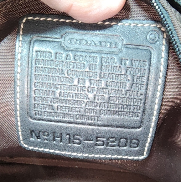 COACH EUC 5209 BLACK HAMPTON LEATHER PADDED LAPTOP BUSINESS TOTE BAG - Picture 6 of 12